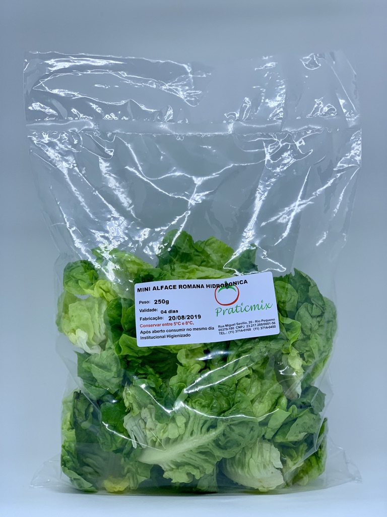 Mini Alface Romana Higienizada